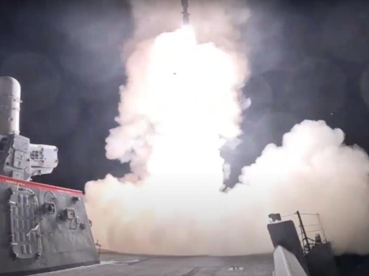 New videos show US Navy warship firing interceptors to fend off Iranian ballistic missiles launched at Israel