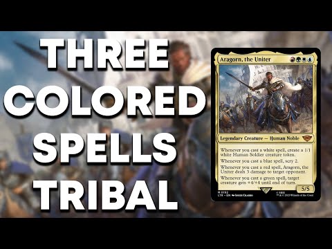 Common Command – Aragorn, the Unifier – Copying Creatures and Spells | EDH Deck Tech MTG | Three Color Tribal [Video]