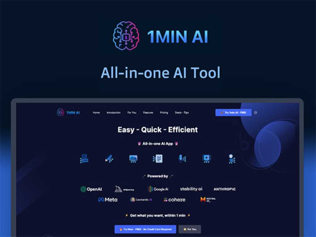 Skip hours of work with 1MinAI  the AI tool that gets it done in minutes [Video]