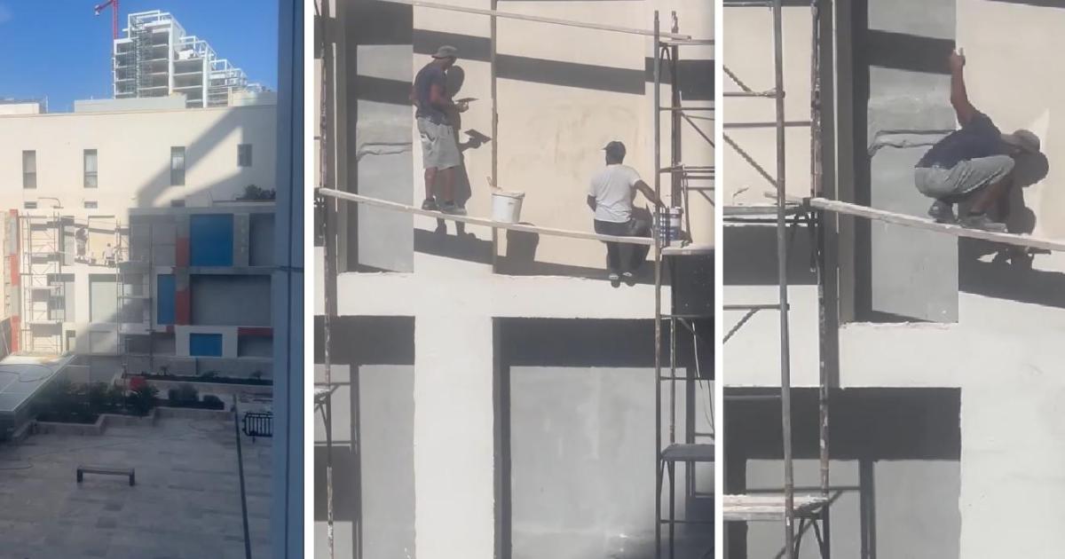 OHSA stops work at Fortina site where plasterers were perched on scaffolding [Video]