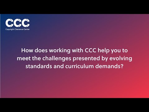 How has CCC supported Rosen Publishing Group in meeting the challenges of curriculum demands? [Video]