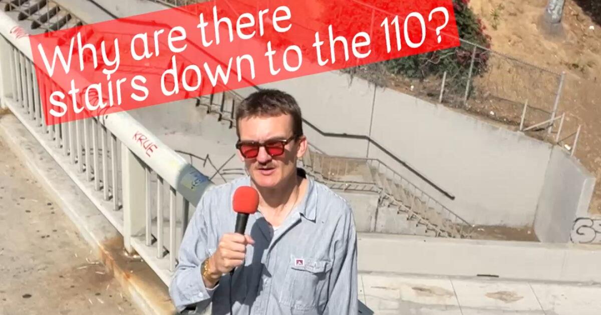 Why are there stairs down to the 110 Freeway? [Video]