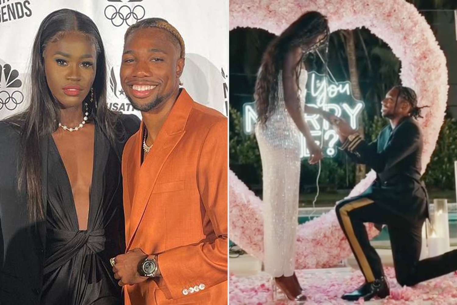 Olympic Sprinter Noah Lyles Announces Engagement to Junelle Bromfield [Video]