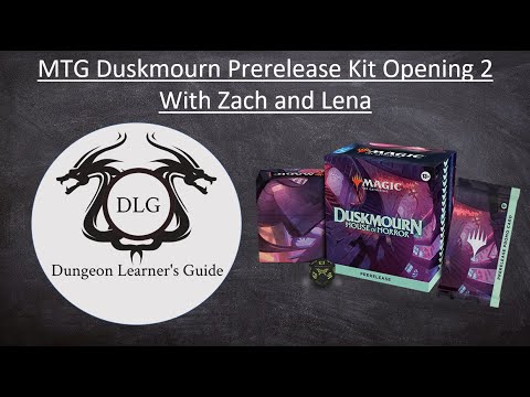 Dungeon Learner’s Guide – MTG Duskmourn Prerelease Kit Opening Pt. 2 With Zach & Lena [Video]