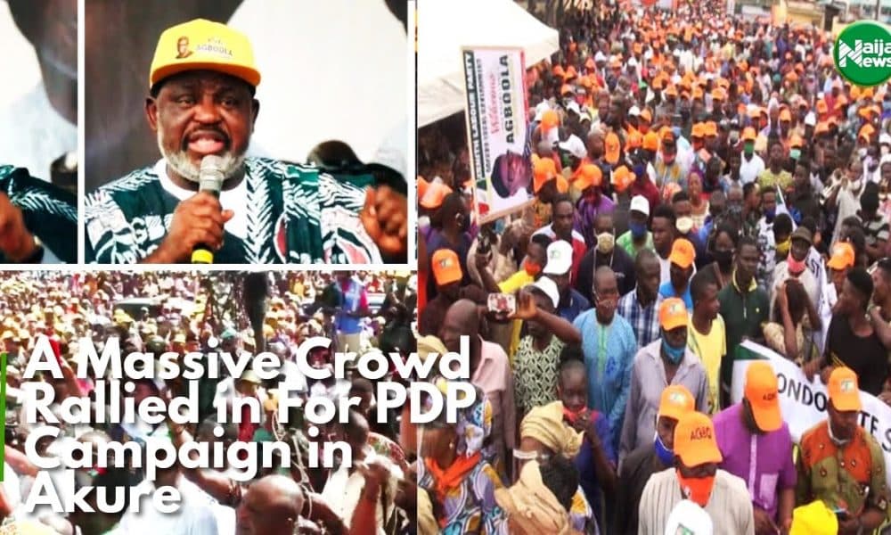 Massive Crowd Storm PDP Campaign Rally In Ondo [Video]