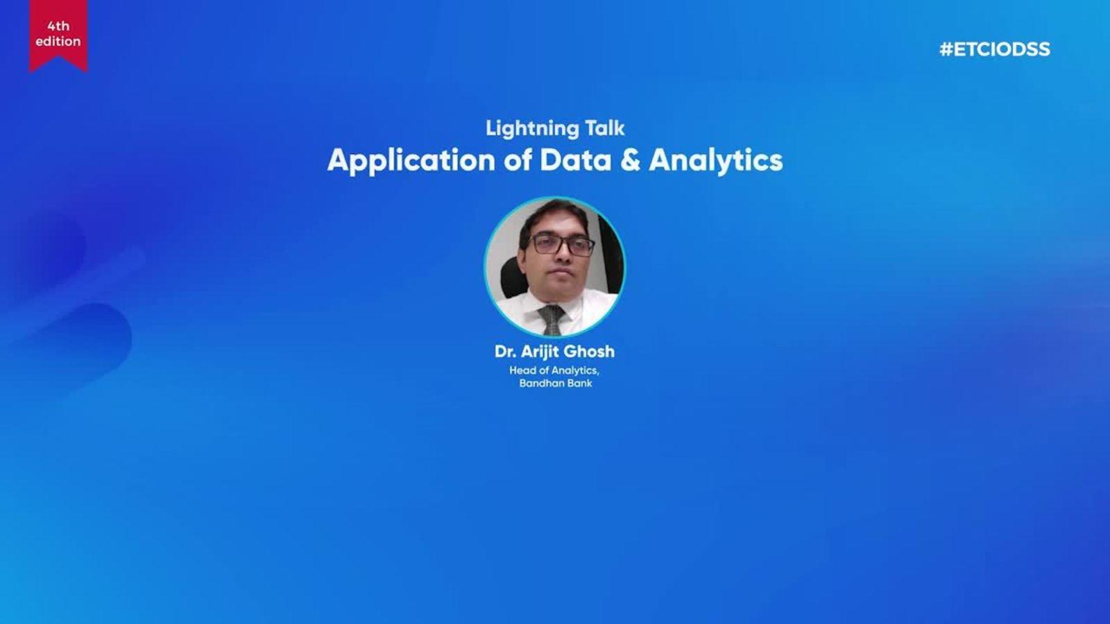 Lightning Talk- Application of Data & Analytics [Video]