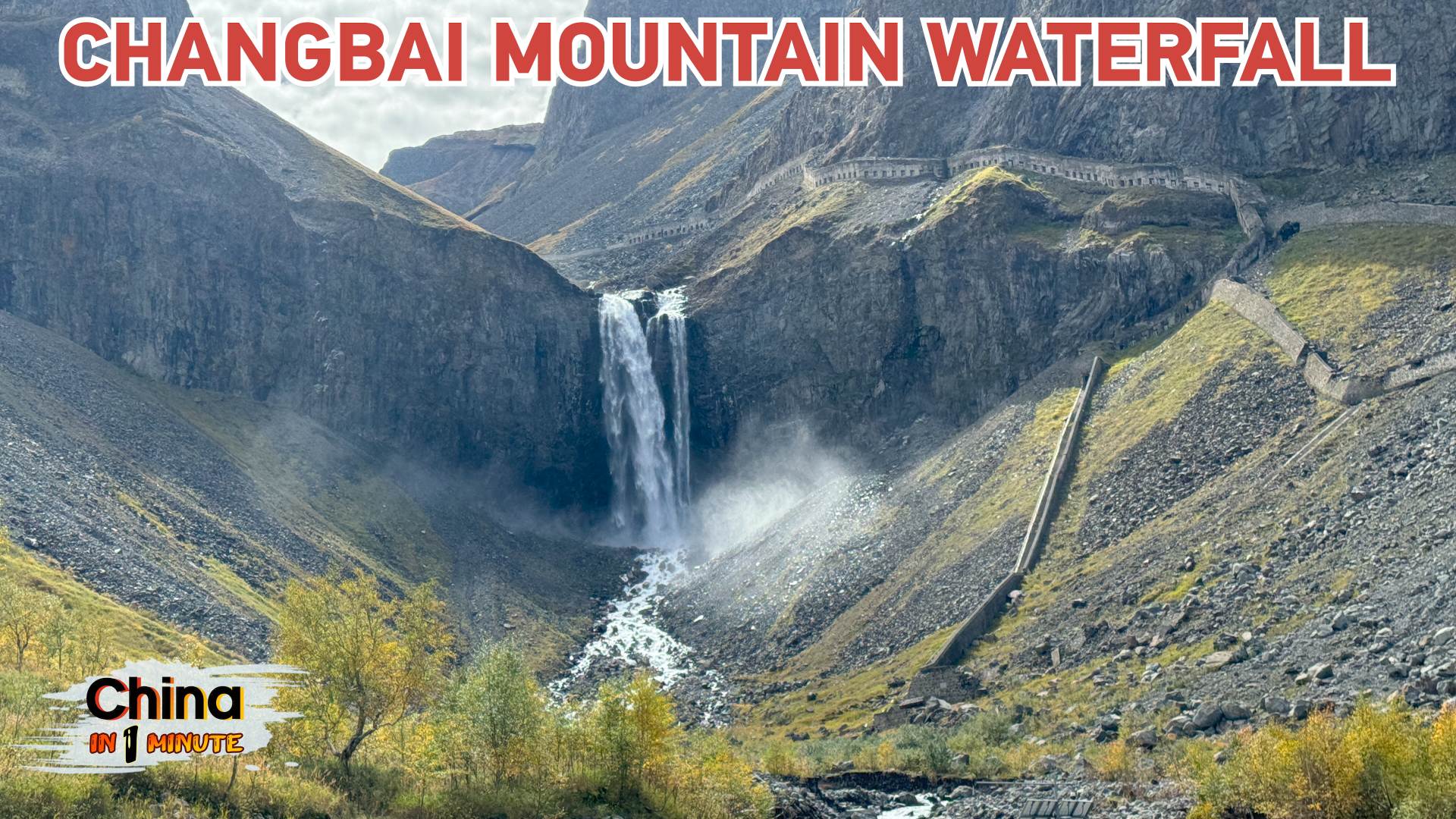 Waterfall walk at Changbai Mountain [Video]