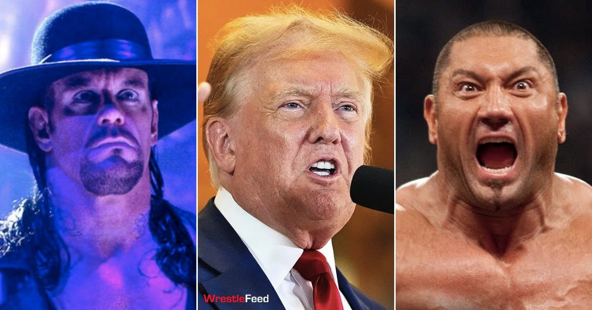 Undertaker, Kane & Donald Trump vs. Batista & Kamala Harris [Video]