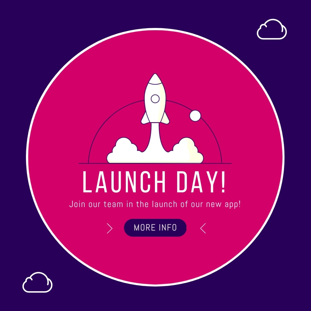 Launch Day Square Template | Visme [Video]