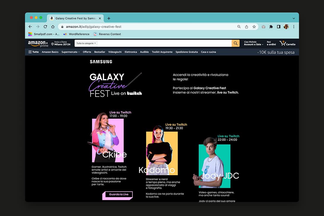 Samsung debuts Galaxy S22 with Twitch activations in Italy [Video]