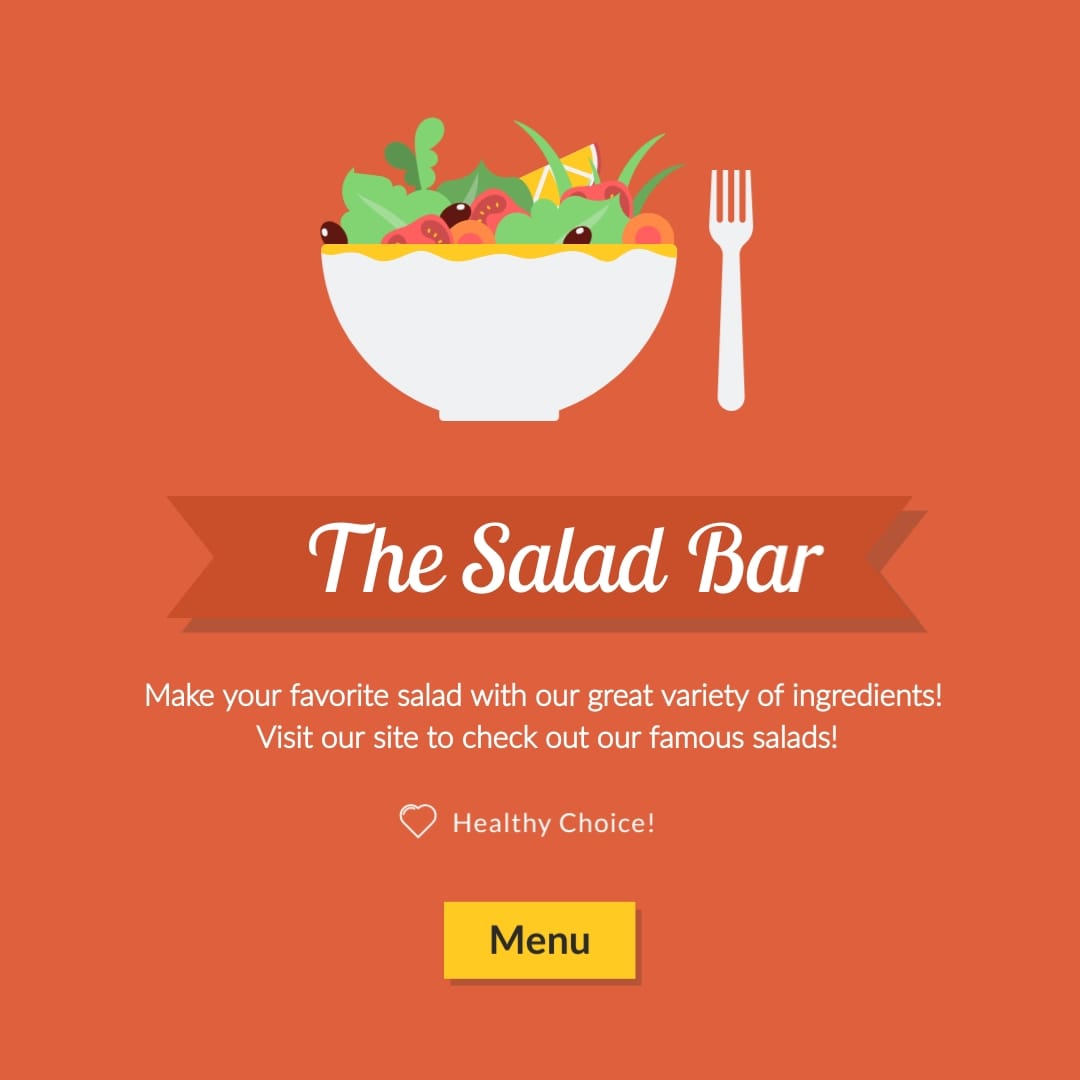 The Salad Bar Instagram Post Template [Video]