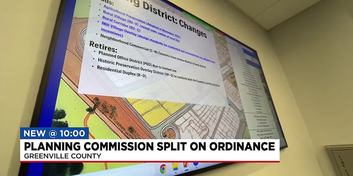 Greenville planning commission split on UDO recommendation [Video]