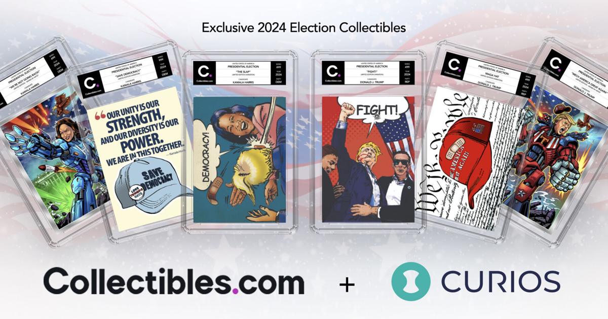 Collectibles.com Partners with Curios to Launch Digital Twins of Exclusive 2024 Election Trading Cards | PR Newswire [Video]