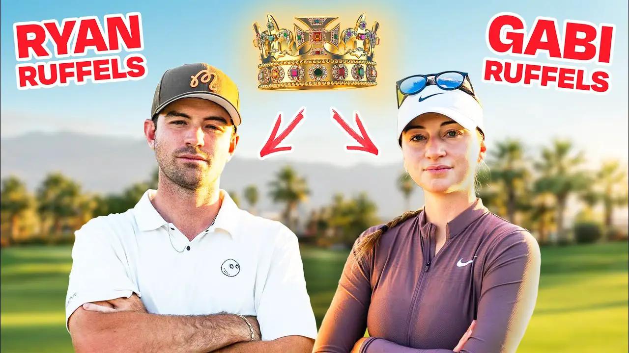 SIBLING RIVALRY: Gabi and Ryan Ruffels duel it out on the golf course [Video]