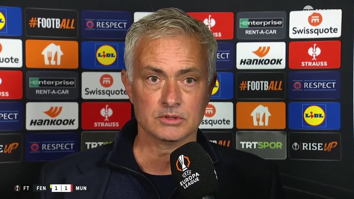 Jose Mourinho goes on hilarious tirade against referee who sent him off against Man United as Paul Scholes labels interview ‘better than the game!’ [Video]