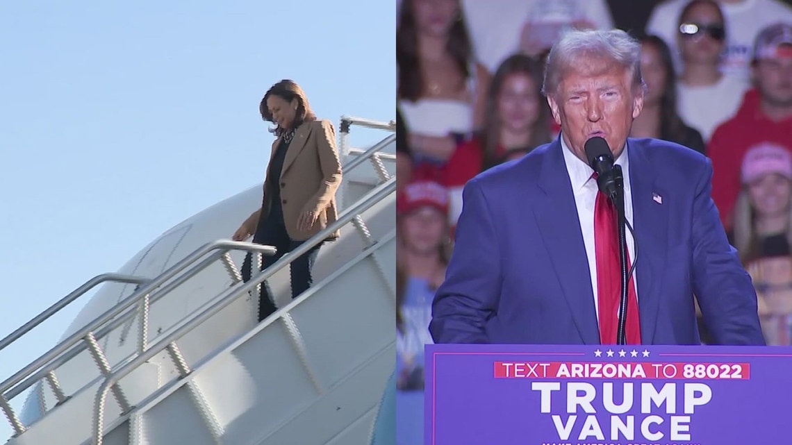 Texas getting visits from both Trump and Harris Friday; Podcast appearances becoming more important in modern elections [Video]