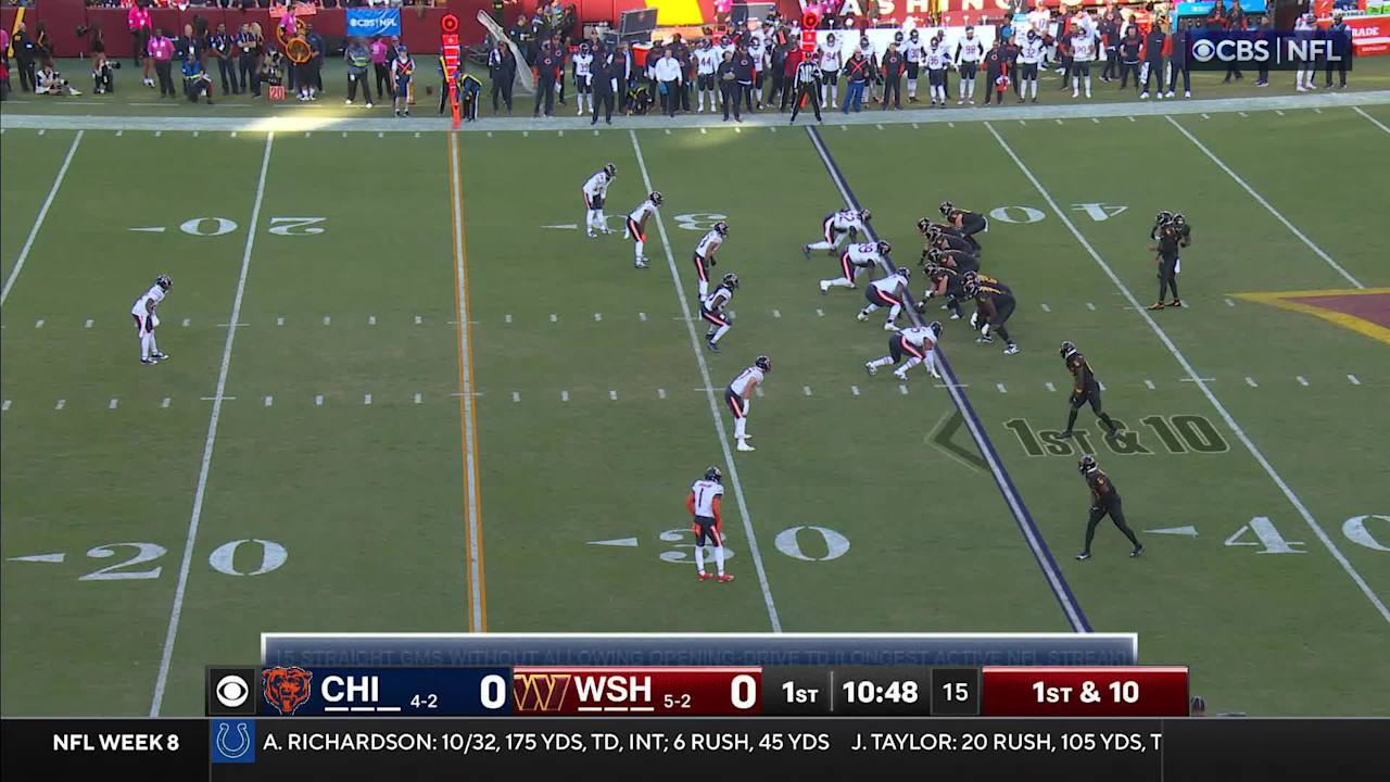 Brian Robinson Jr.’s 19-yard run gets Commanders into red zone on first drive [Video]