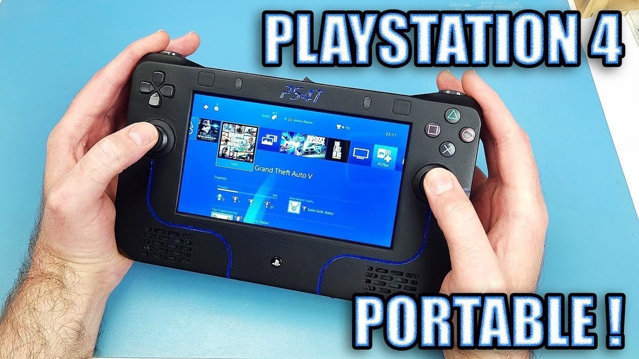 PlayStation 4 console modded into a portable gaming handheld, and it works [Video]