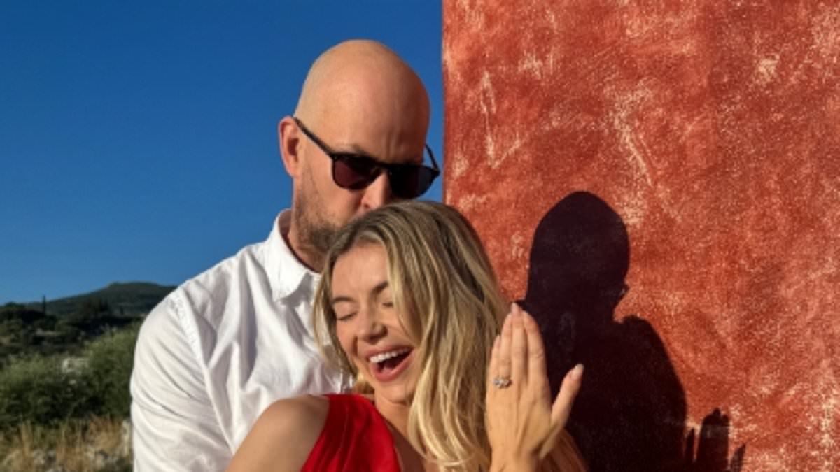 Georgia Toffolo shows off her diamond-studded engagement ring and admits she wants to ‘scream with happiness from the rooftops’ after accepting BrewDog millionaire James Watt’s marriage proposal [Video]