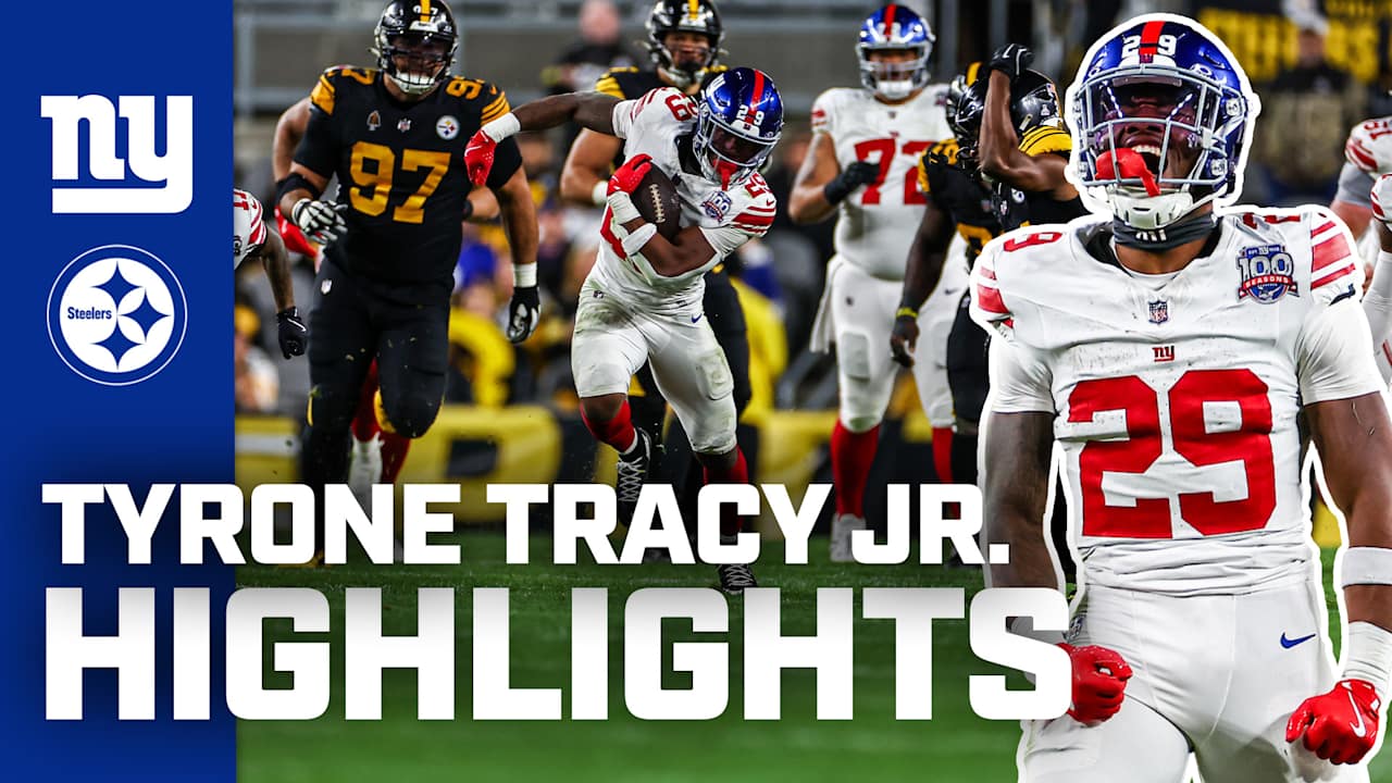 Best plays from Tyrone Tracy Jr.’s 150-yard performance vs. Steelers [Video]