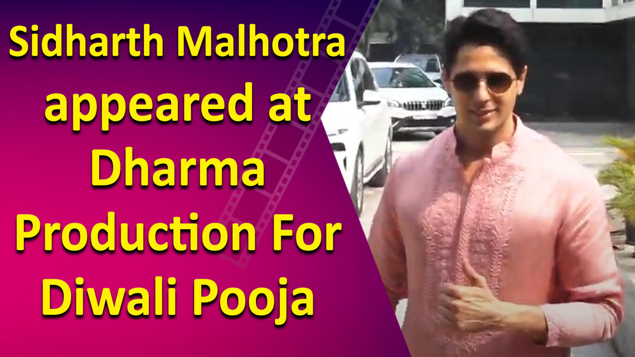 Sidharth Malhotra appeared at Dharma Production [Video]