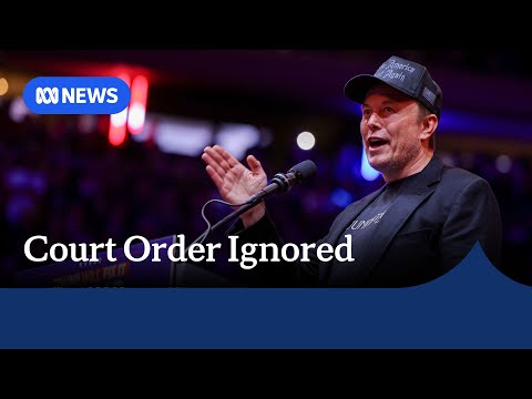 Elon Musk flouts order to face court over election interference claims | ABC News [Video]