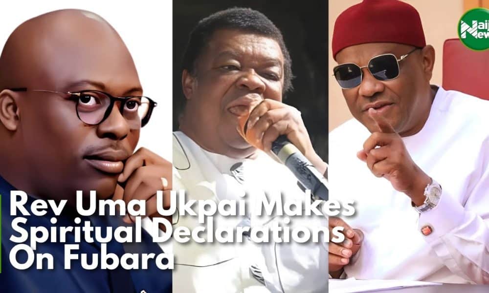 Watch As Rev Uma Ukpai Makes Spiritual Declaration On Fubara [Video]