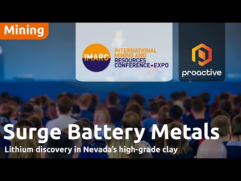 Surge Battery Metals discusses Nevada Lithium Project at IMARC 2024 [Video]