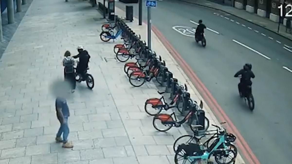 Moment detectives smash phone robbery gang: Police catch up with e-bike riding suspects and arrest them in London pub – recovering 30 stolen mobiles [Video]