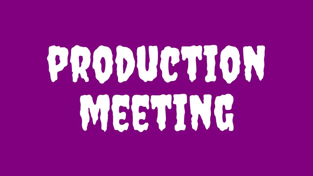 Production Meeting – One News Page VIDEO