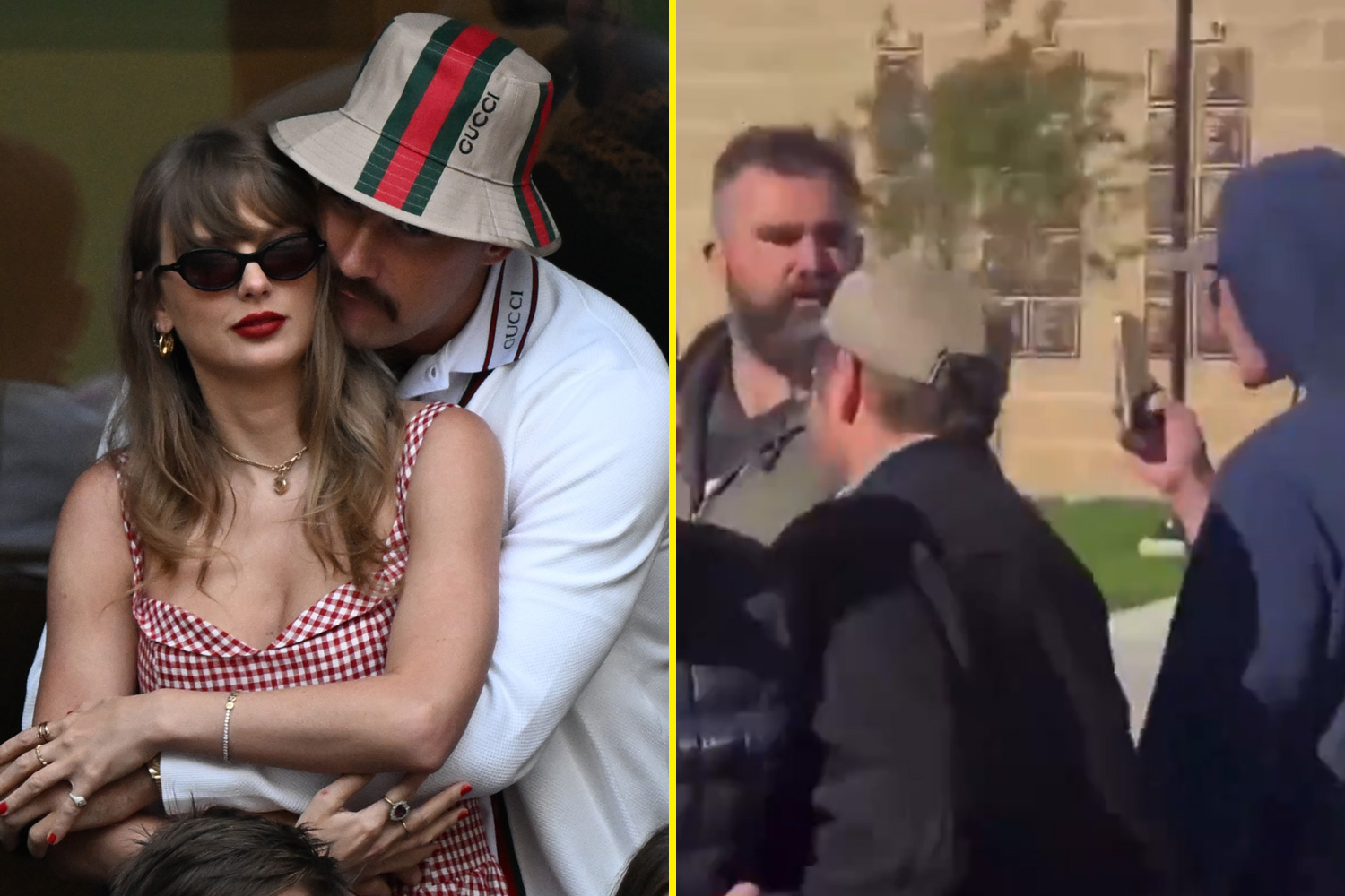 Taylor Swift and Travis Kelce react to shocking Jason Kelce altercation with fan who used homophobic slur [Video]