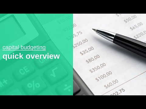 capital budgeting quick overview | learn net present value – npv, irr basics [Video]