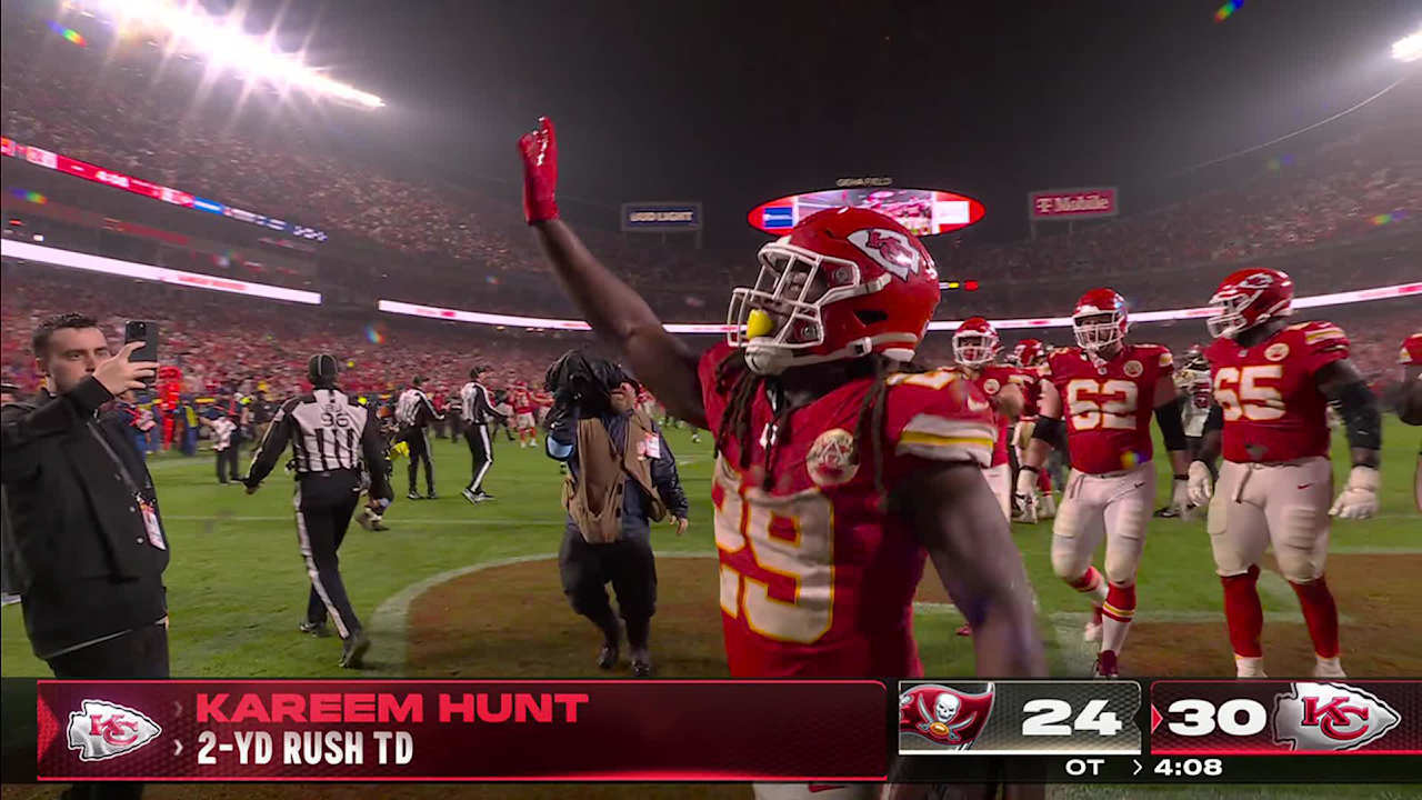 Kansas City Chiefs Running Back Kareem Hunt’s Score in Overtime Gives Chiefs 8-0 Record [Video]