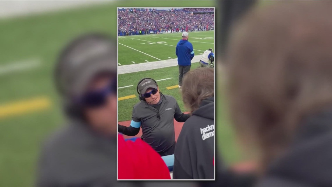 Security at Bills game asks fan to cover Trump shirt after the team quietly changes prohibited items policy [Video]