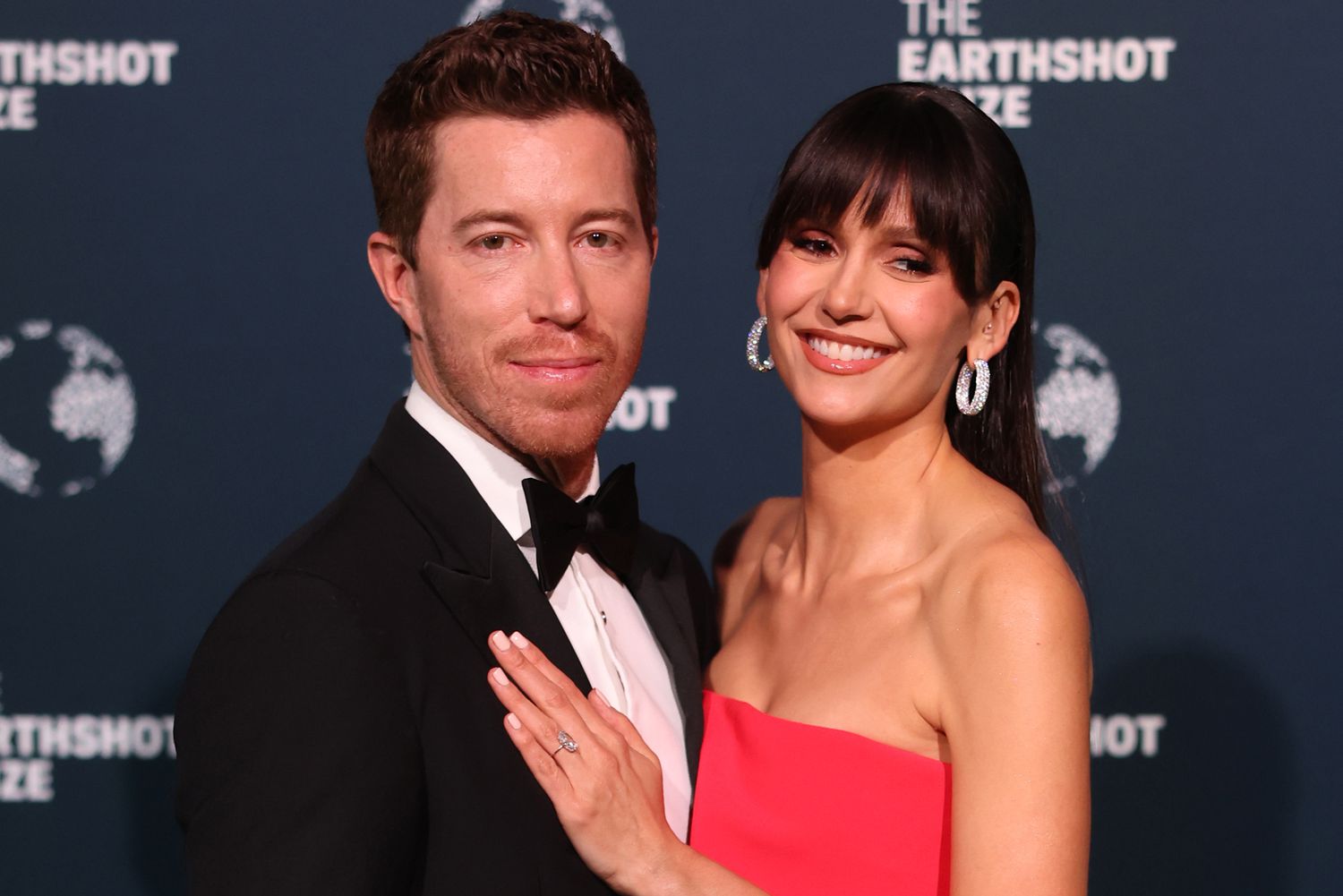 Shaun White and Nina Dobrev Make First Red Carpet Appearance as an Engaged Couple at Earthshot Prize Awards [Video]