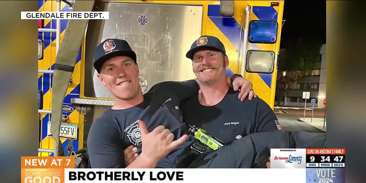 Valley brothers work first shift together at Glendale Fire Dept. [Video]