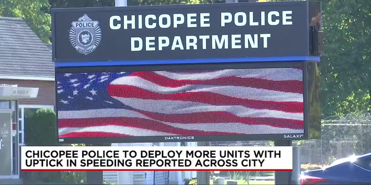 Chicopee Police stepping up patrols to combat speeding concerns [Video]