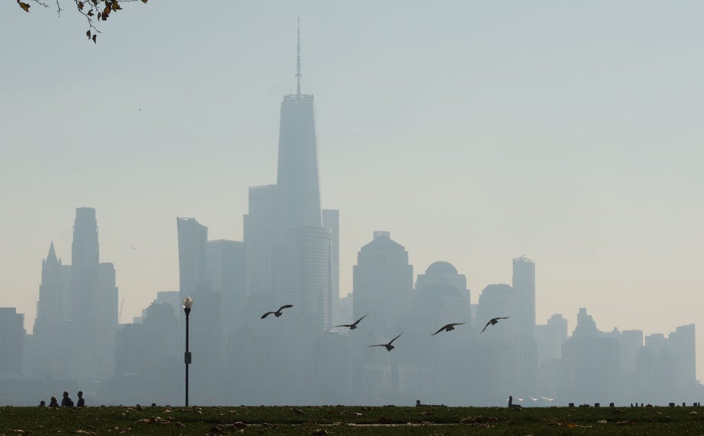 Smoke from NYC, NJ brush fires prompt air quality advisory [Video]