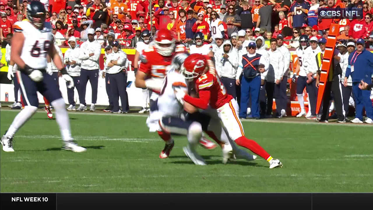 Kansas City Chiefs Safety Nazeeh Johnson’s First NFL Career Sack Goes for 17-yard Loss vs. Bo Nix [Video]