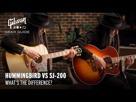 Gibson Hummingbird vs Gibson SJ-200 – What’s The Difference? [Video]