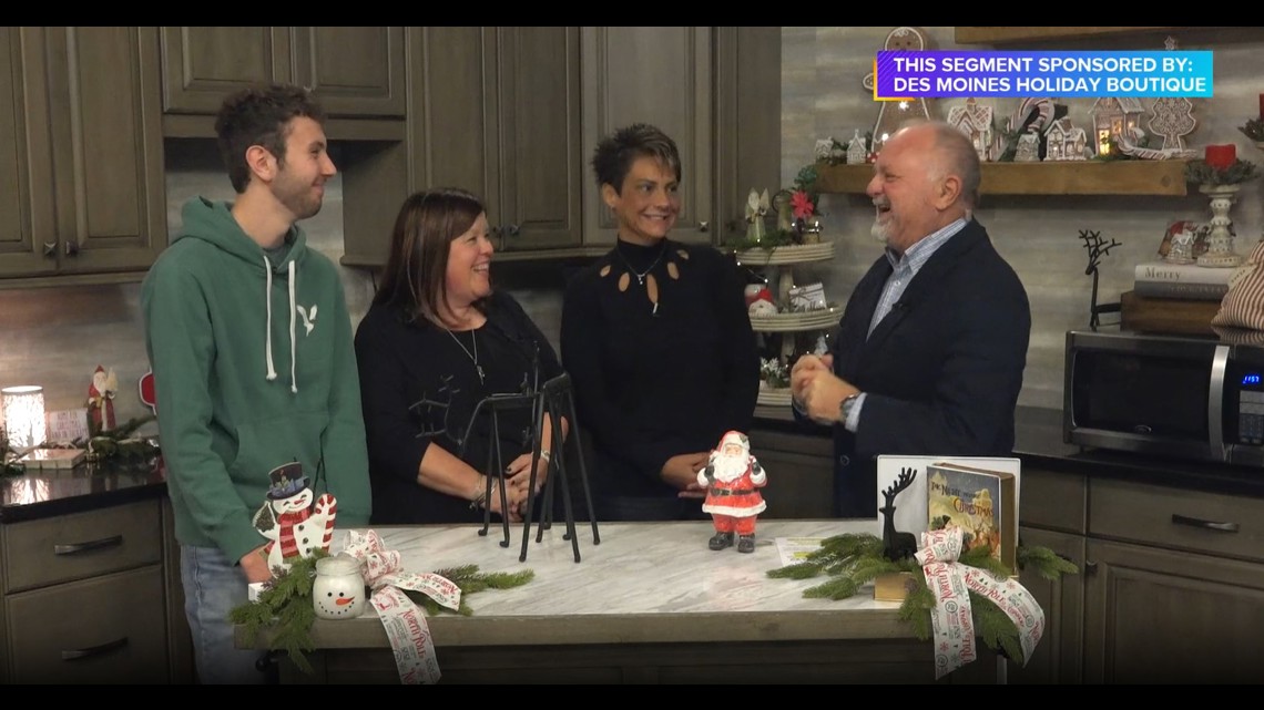 Vintage is back! Stop by Purple Door Home Decor at the Des Moines Holiday Boutique for holiday decoration tips | Paid Content [Video]