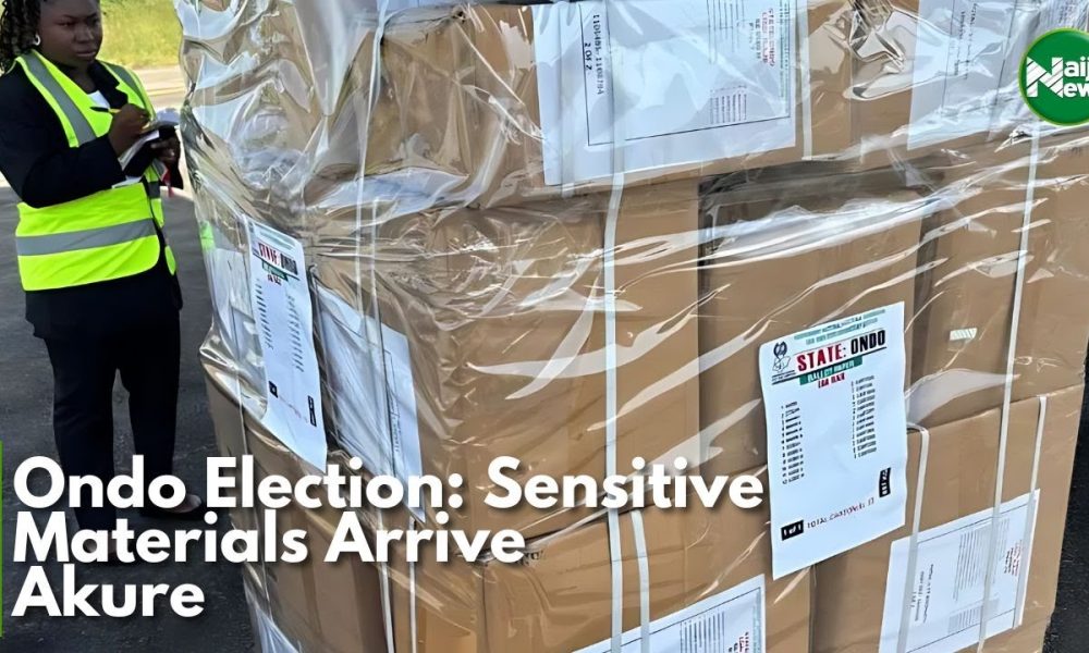 Sensitive Election Materials Arrive Akure [Video]