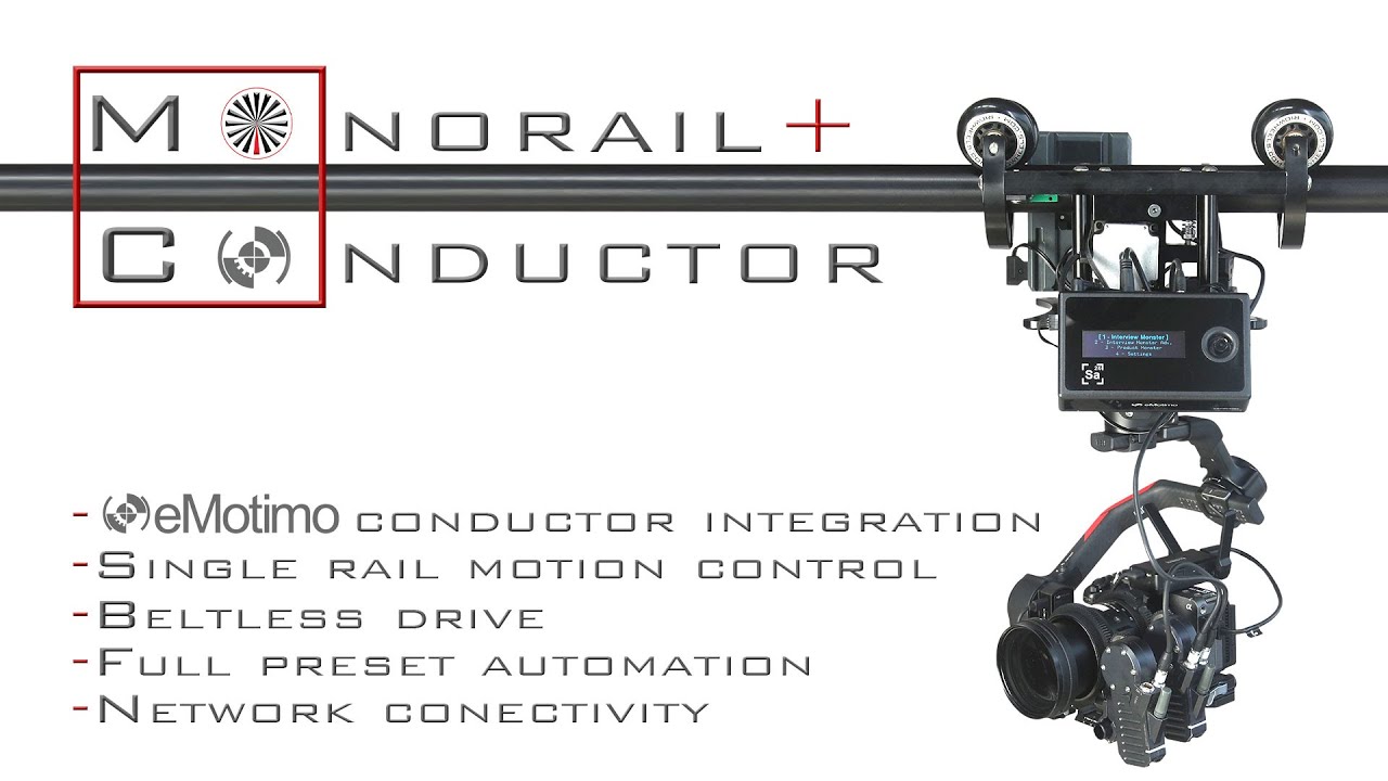 RigWheels Monorail + Conductor Single Rail Camera Motion Control System [Video]