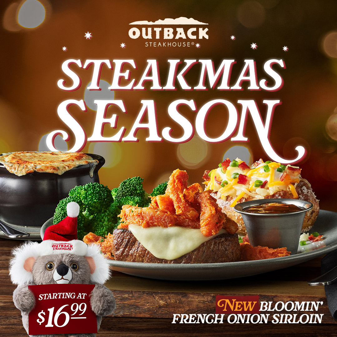 Outback Steakhouse Decks the Halls with the Return of Steakmas and its Mischievous Koala on the Walla [Video]