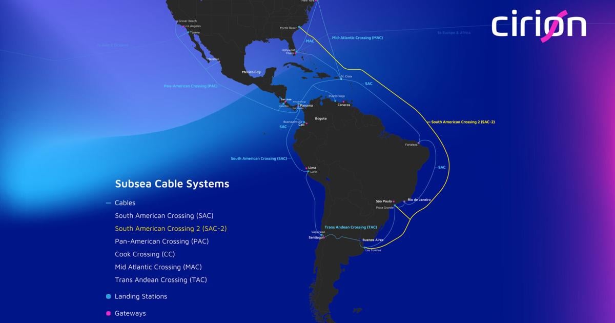 Cirion Technologies Announces New Subsea Cable Route, SAC-2 | PR Newswire [Video]