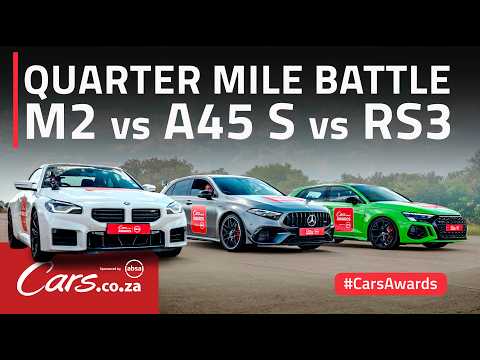 M2 vs RS3 vs A45 S – #CarsAwards Quarter-mile shootout! [Video]