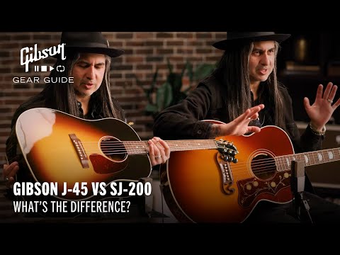 Gibson J-45 vs Gibson SJ-200 – What’s the difference? [Video]