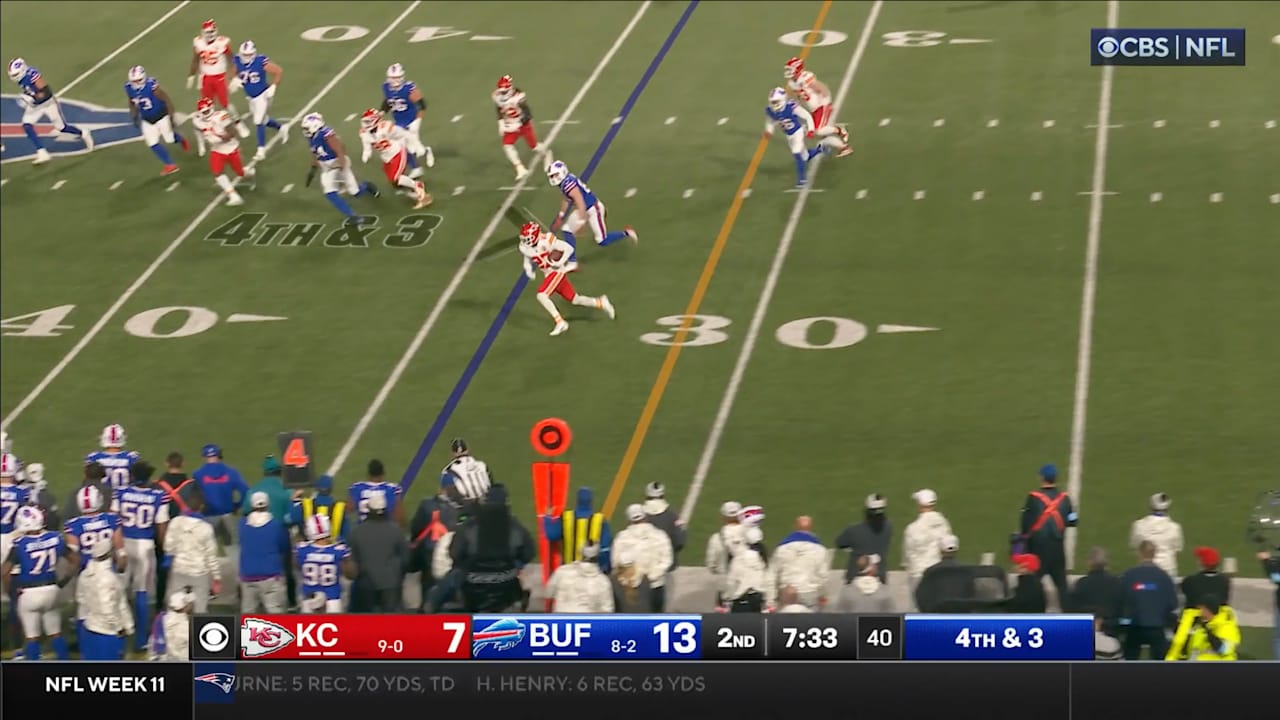 Defensive Back Chamarri Conner Intercepts Bills Quarterback Josh Allens Pass Intended for Tight End Dawson Knox [Video]