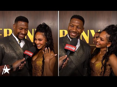 Jonathan Majors & Meagan Good Talk About Engagement [Video]