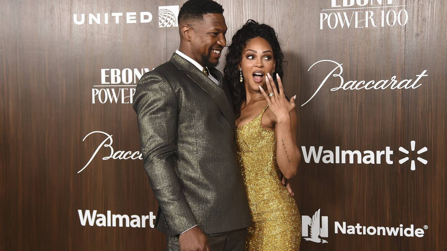 Actors Jonathan Majors and Meagan Good are engaged. She backed him through domestic violence trial  WSOC TV [Video]